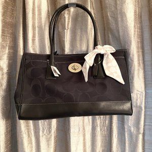 Coach Signature Collection Black Hamilton Bag